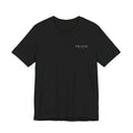 ENCLAVE MILANO — Minimalist Emblem T-Shirt | Quiet Luxury Left Chest Logo | Unisex Premium Tee - White & Black