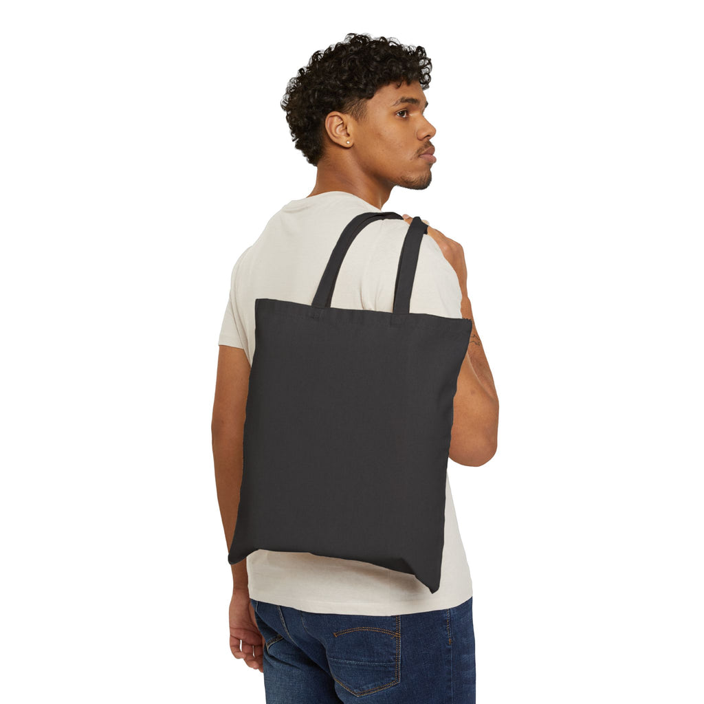 Enclave Milano Canvas Tote Bag — Minimalist Black Cotton Shopper